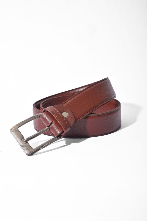Elo Men's Shannon Buckle Leather Belt Chocolate