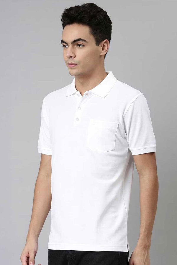 Elo Men's Short Sleeve Polo Shirt White