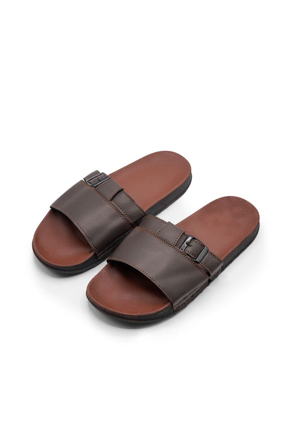 Elo Men's Side Buckle Comfort Slides Black