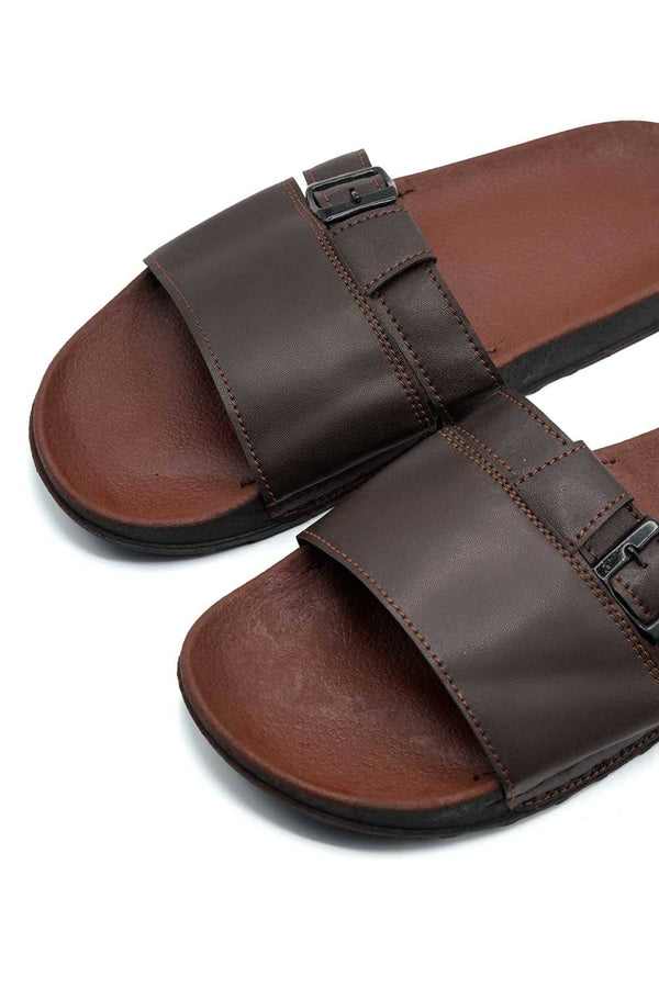 Elo Men's Side Buckle Comfort Slides Black