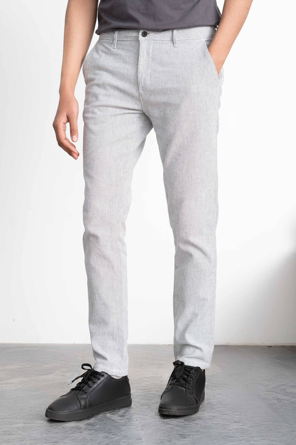 Elo Men's Slim Fit Premium Chino Pants Grey