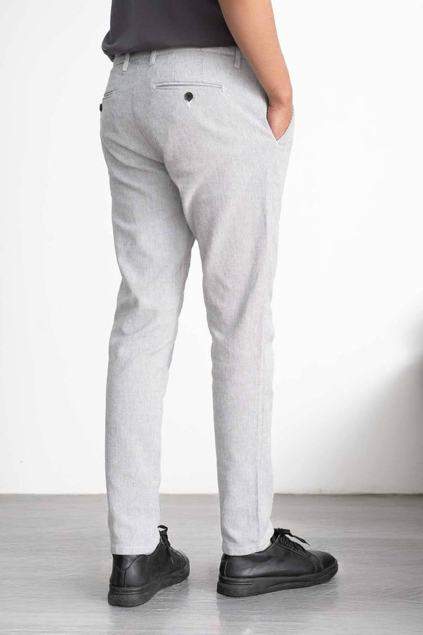 Elo Men's Slim Fit Premium Chino Pants Grey