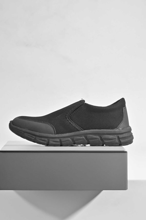 Elo Men's Slip On Classic Jogger Shoes Black