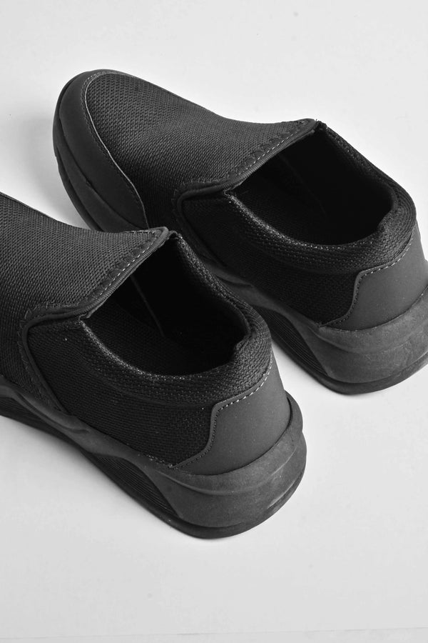 Elo Men's Slip On Classic Jogger Shoes Black