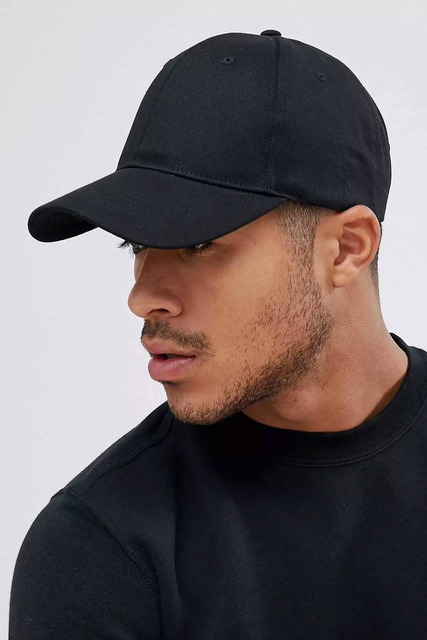elo Men's Solid Design Basic P-Cap Black