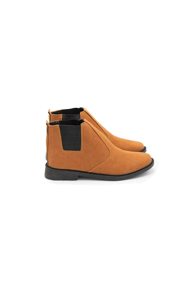 Elo Men's Suede Leather Chelsea Boots Mustard
