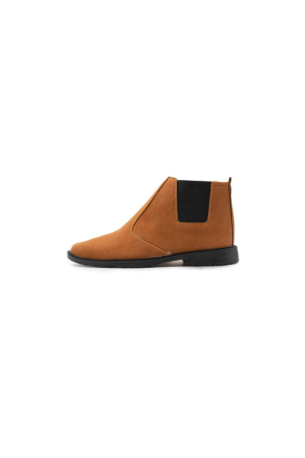 elo Men's Suede Leather Chelsea Boots Mustard