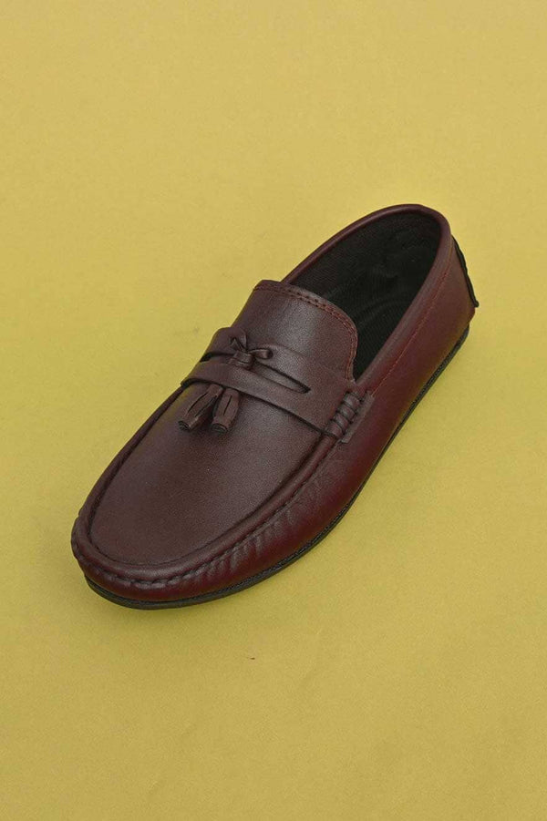 Elo Men's Tassel Design Loafer Shoes Chocolate