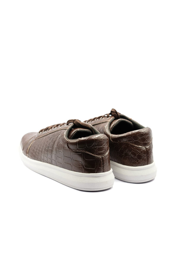 Elo Men's Textured Lace-Up Sneakers Black