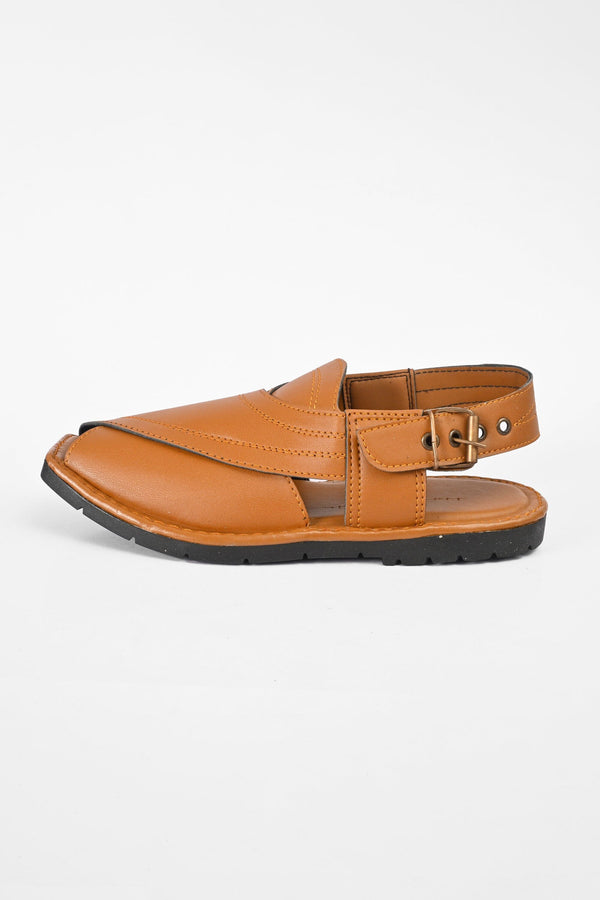 Elo Men's Trending Classic Peshawari Chappal Black