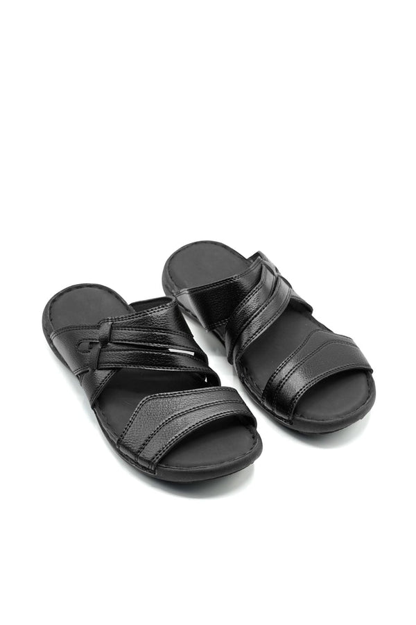 elo Men's Ultra Comfort Chappal Black