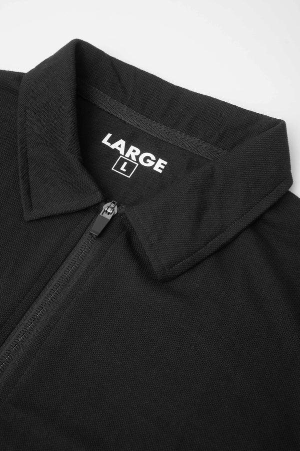 Elo Men's Zipper Placket Polo Shirt Navy