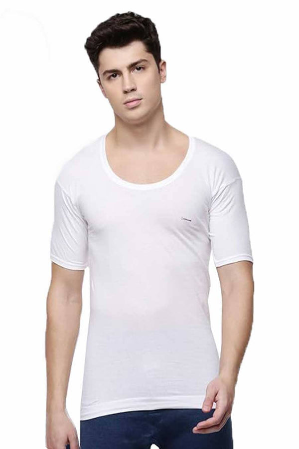 elo Midas Men's Short Sleeve Cotton Vest White