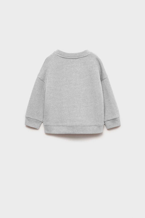 Elo MNG Girl's Cutest Printed Sweatshirt Grey