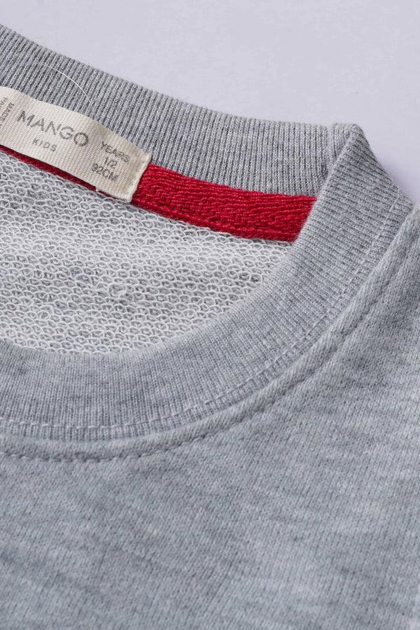 Elo MNG Girl's Cutest Printed Sweatshirt Grey