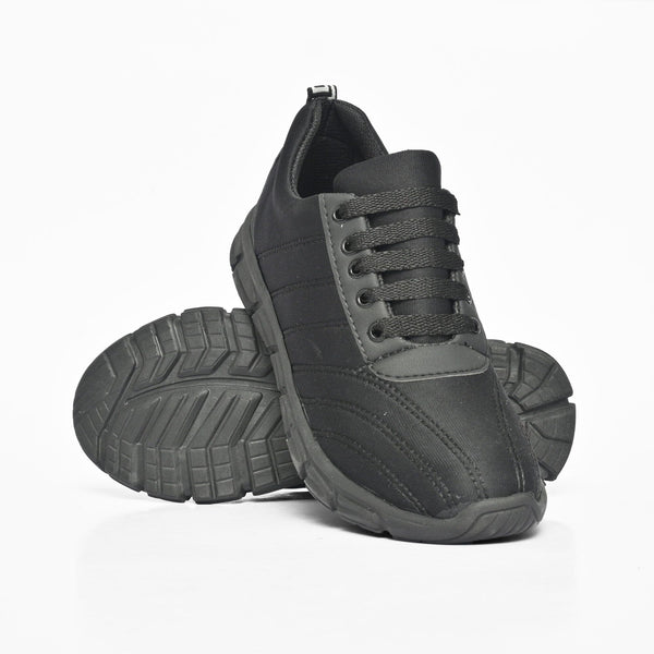 elo MR Men's Lace-Up Classic Jogger Shoes Black