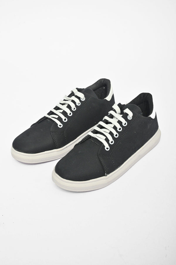 elo MR Men's Lace-up Classic Sneaker Shoes Black