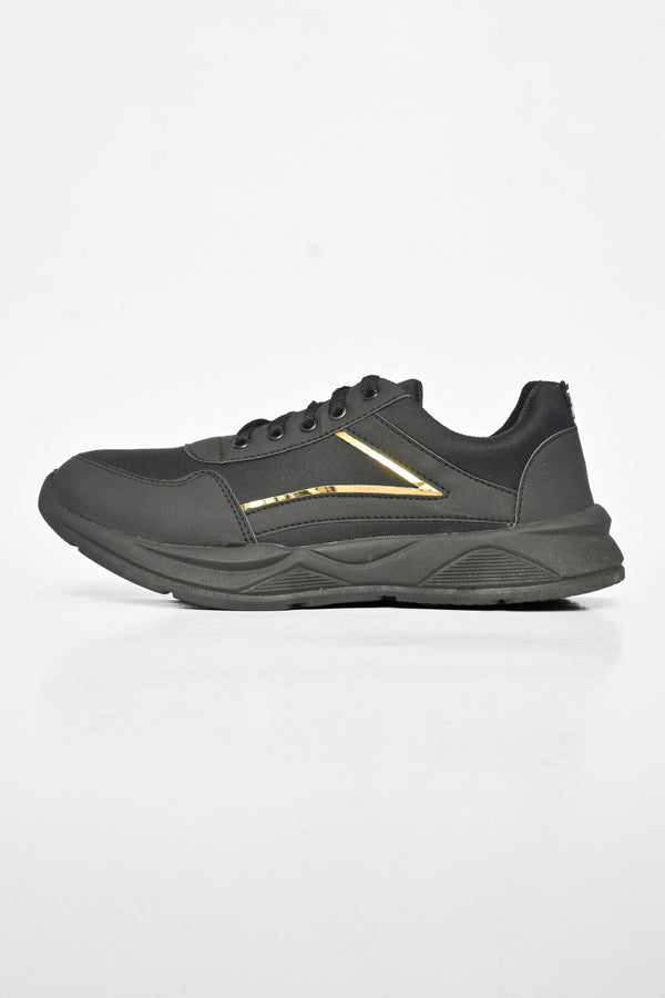Elo MR Men's Lace-Up Premium Jogger Shoes Black