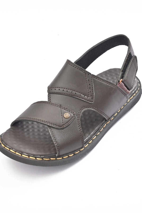 Elo MR Men's Premium Soft Sole Sandals Black