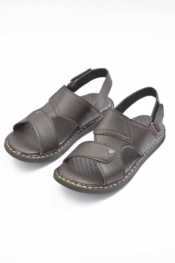 Elo MR Men's Premium Soft Sole Sandals Black