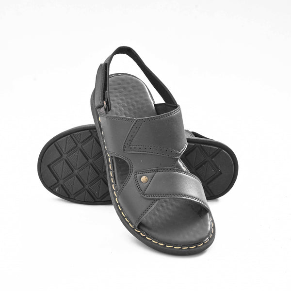 elo MR Men's Premium Soft Sole Sandals Black