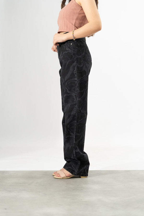 Elo Nasty Gal Women's Retro Floral Denim Sky