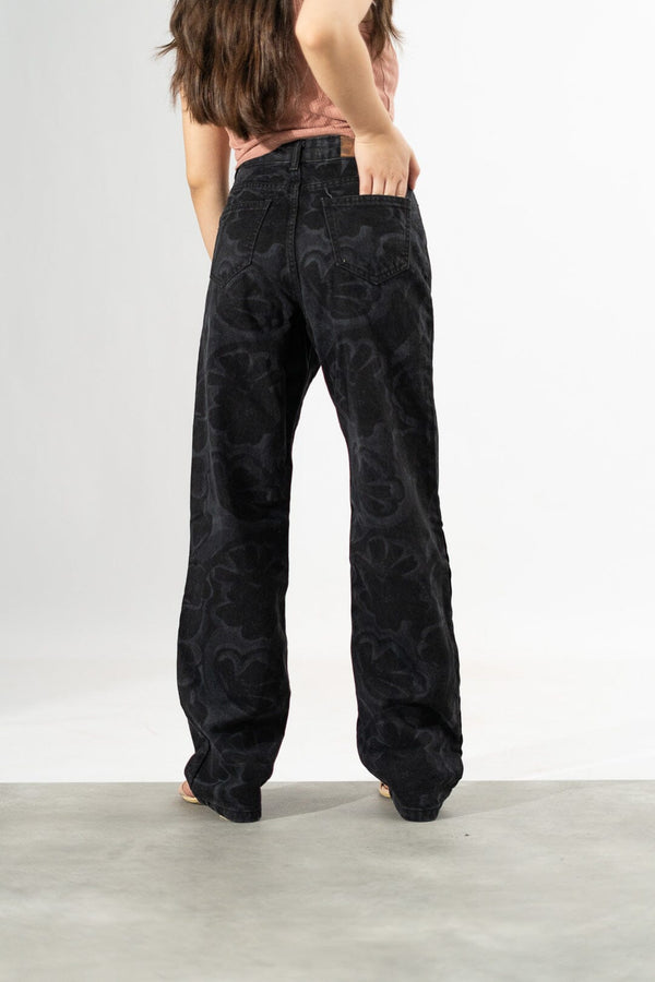 Elo Nasty Gal Women's Retro Floral Denim Sky