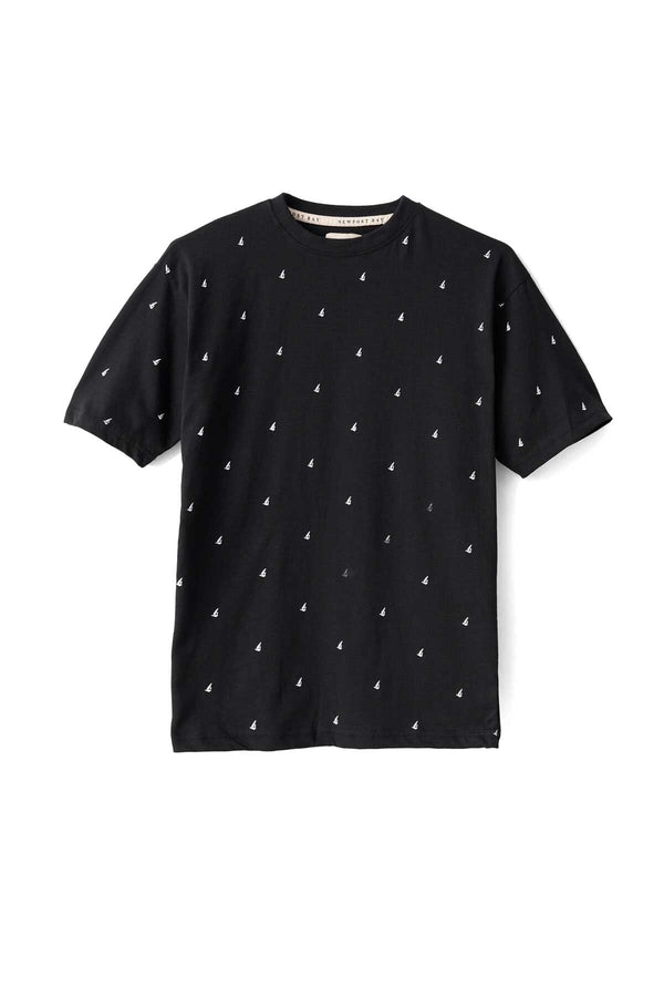 Elo NB Men's Boat Crew Neck Tee Shirt Black