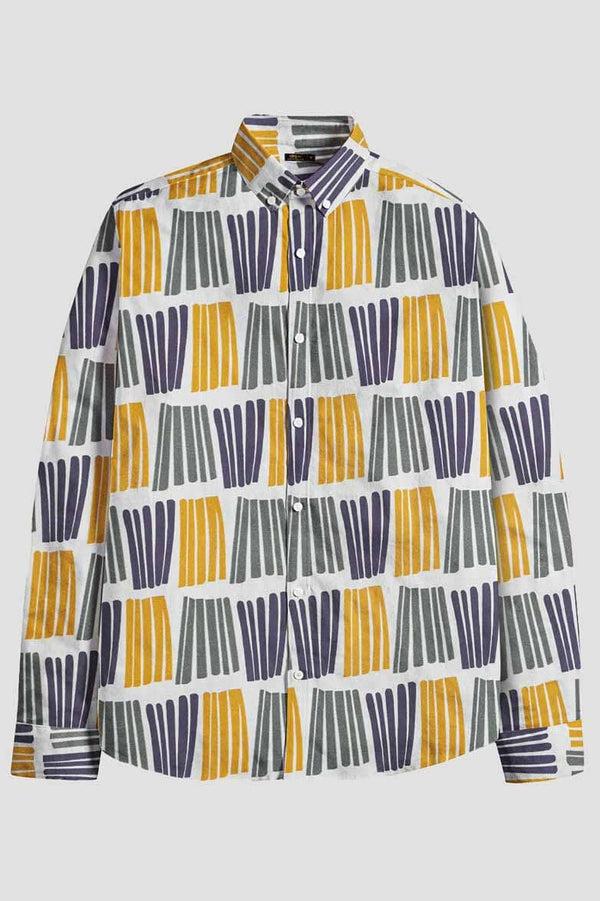 elo Nexoluce Men's Chester Tailor Fit Casual Shirt