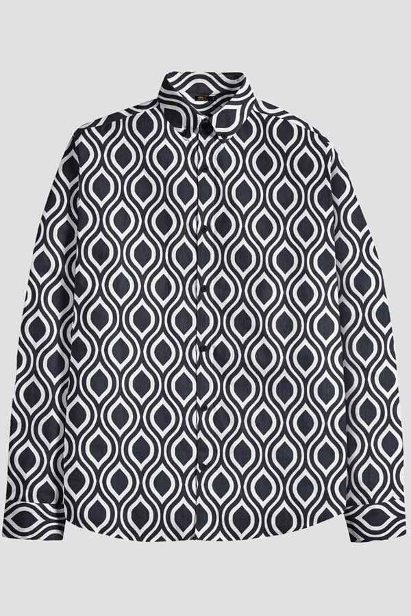 elo Nexoluce Men's Nadur Tailor Fit Casual Shirt