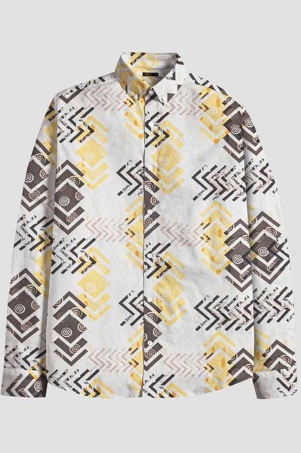 elo Nexoluce Men's Senglea Tailor Fit Casual Shirt