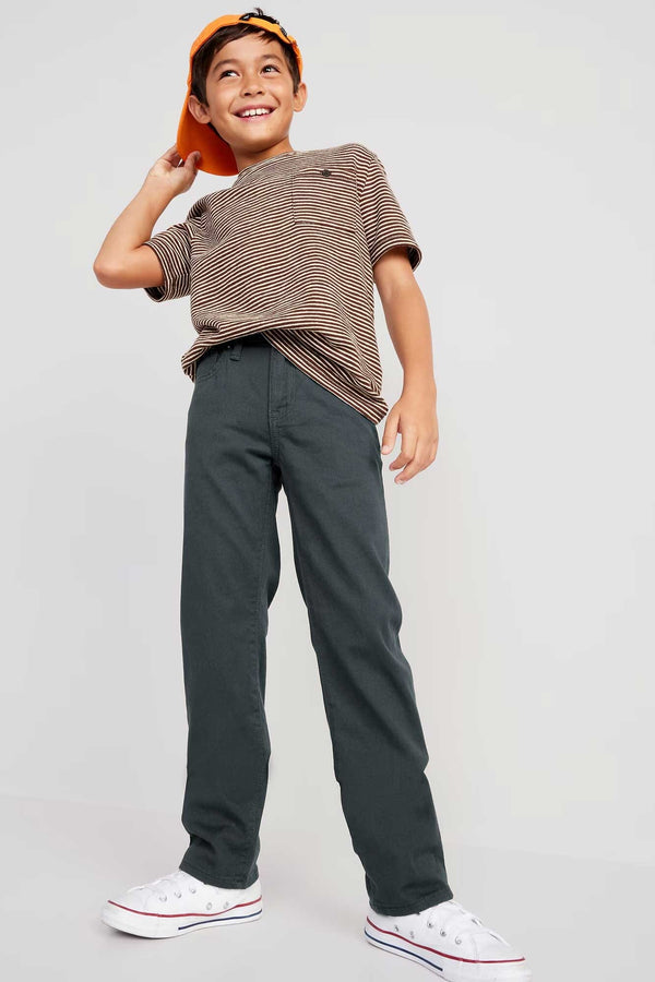 elo ON Boy's Cairo Slim Fit Denim Dark Grey