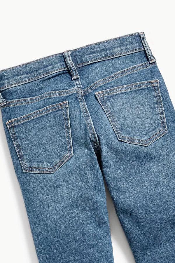 Elo ON Boy's Distressed Slim Fit Denim Blue