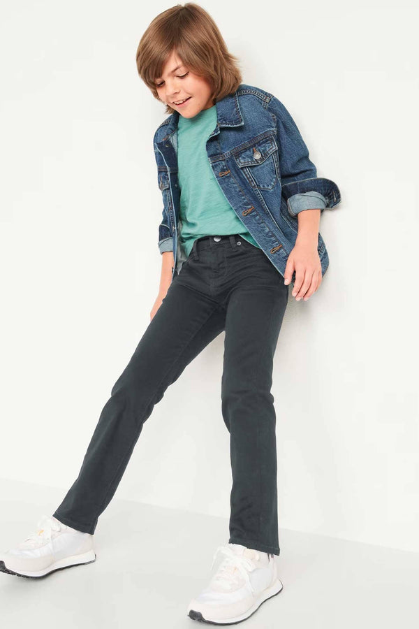 elo ON Boy's Fiji Slim Fit Denim Dark Grey