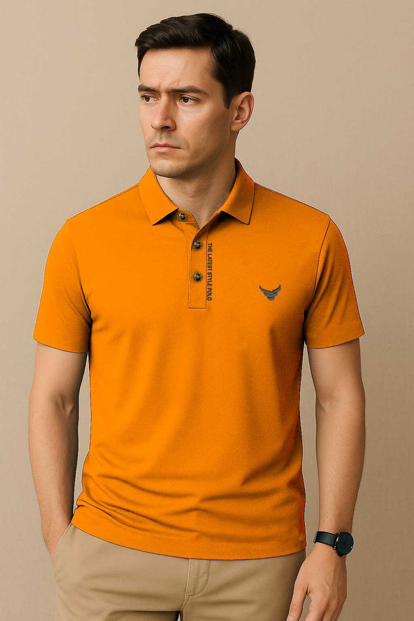 elo Oxen Nexoluce Men's Seamless Polo Shirt Orange