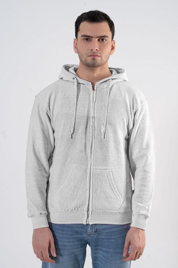 elo P&C Men's Fleece Zipper Hoodie Grey Melange