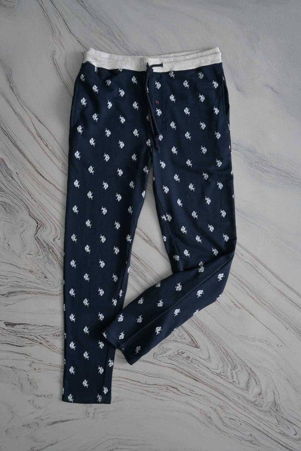 Elo PA Men's Terry Slim Fit Trousers Navy