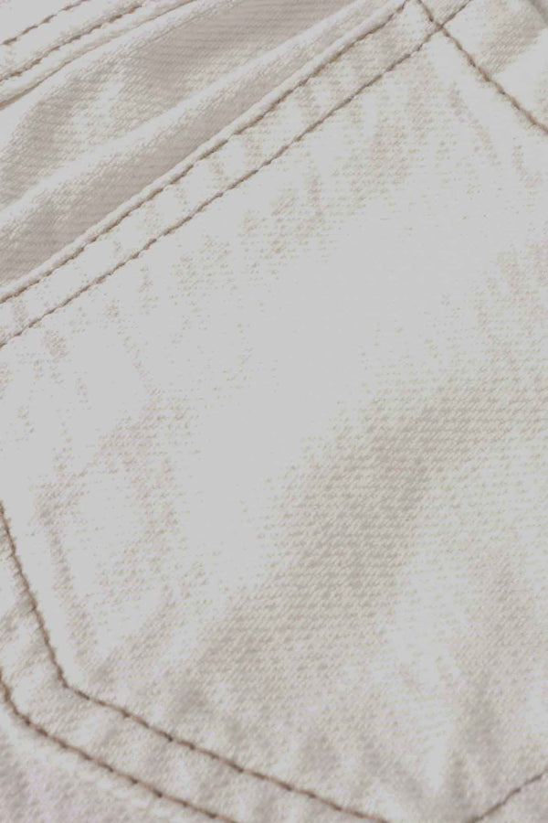 Elo Paper Girl's Hoorn Denim Shorts Off White