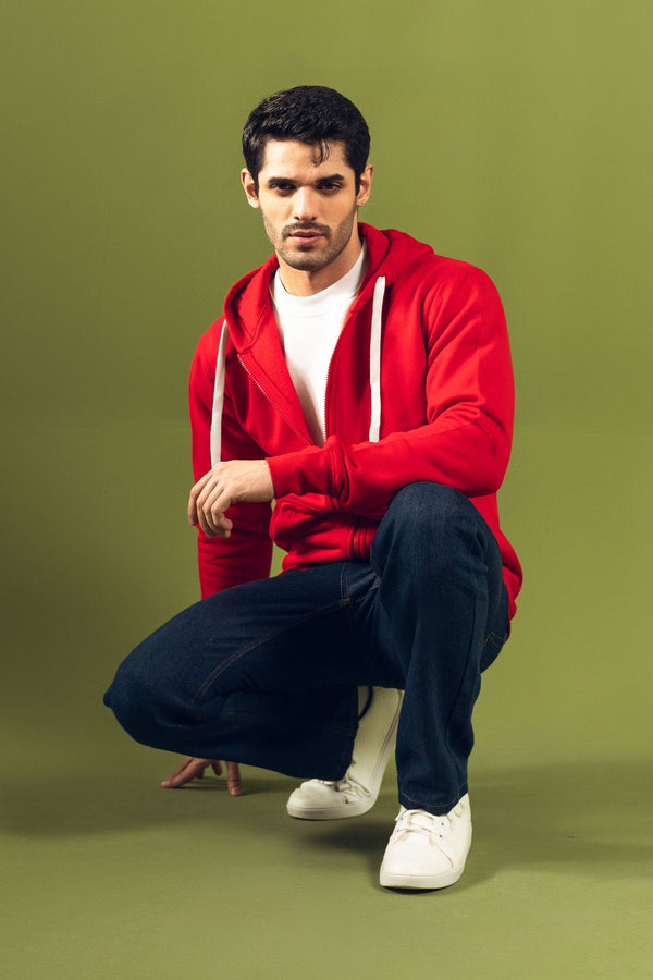 Elo Payper Men's Fleece Zipper Hoodie Heather Grey