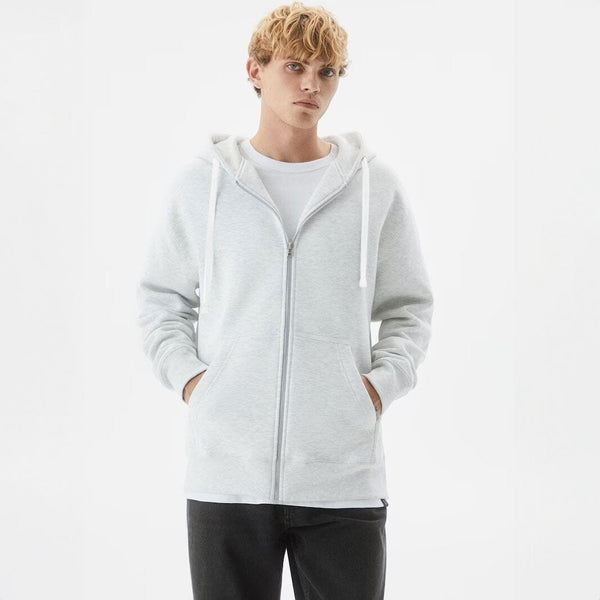 elo Payper Men's Fleece Zipper Hoodie Heather Grey