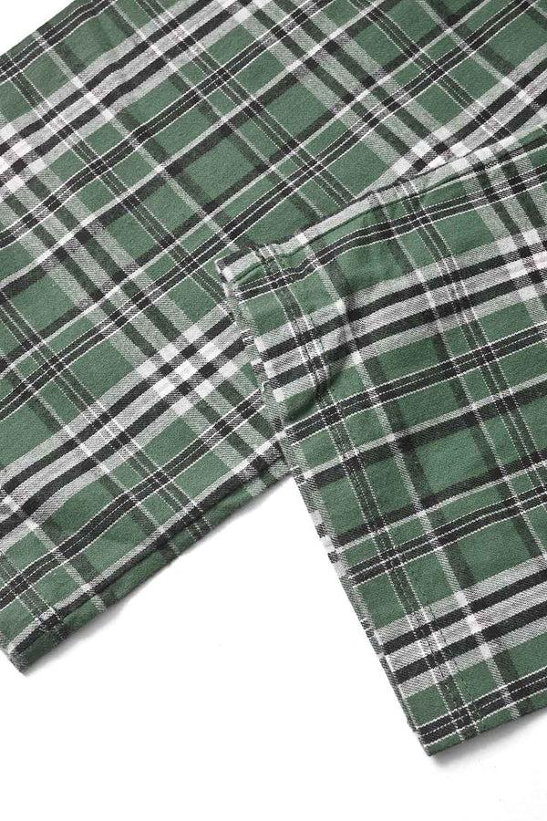 Elo Pennant Boy's Plaid Flannel Trousers Blue