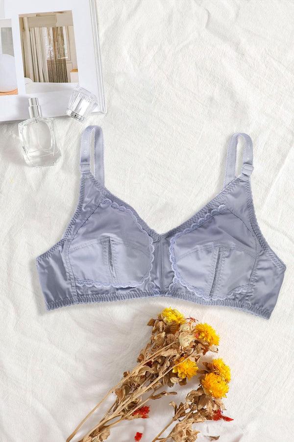 Elo PG Women's Floral Lace Cotton Bra Black