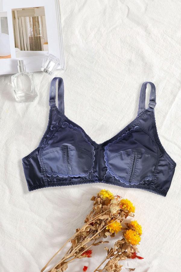 Elo PG Women's Floral Lace Cotton Bra Black