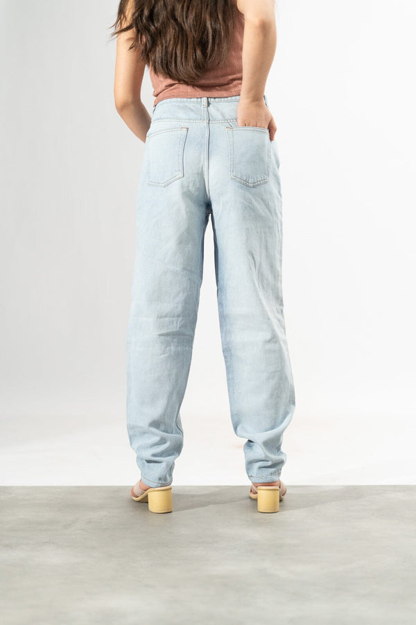 Elo PLT Women's Distress Minor Fault Denim Sky