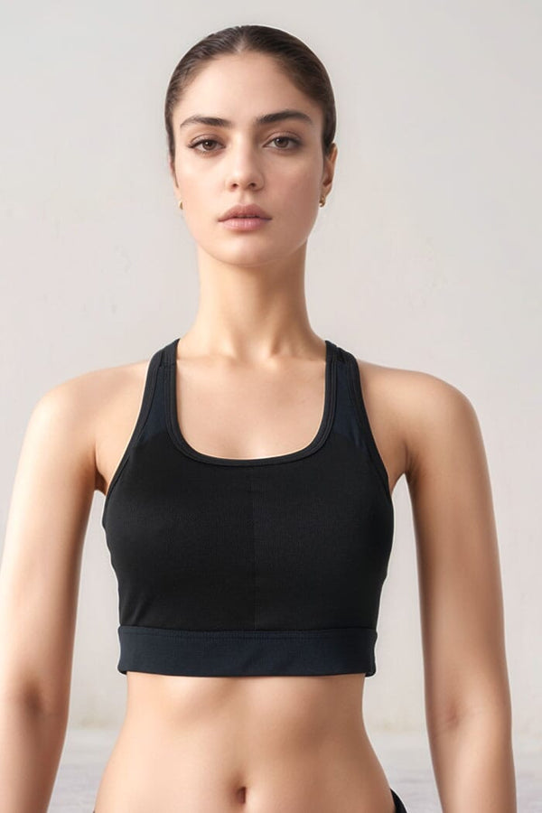 Elo Polo Athletica Women's Padded Sports Bra Black