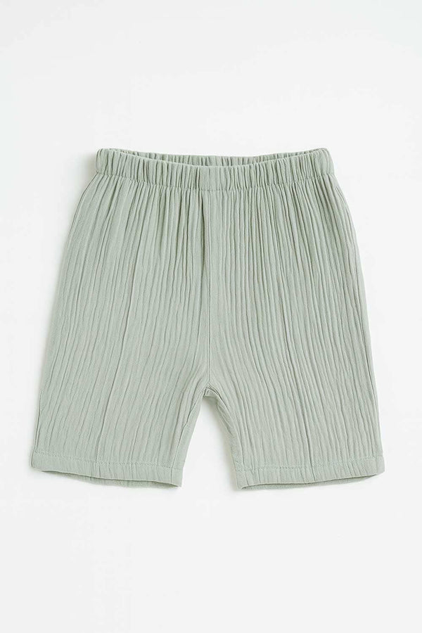 Elo Polo Republica Kid's Textured Shorts Mint