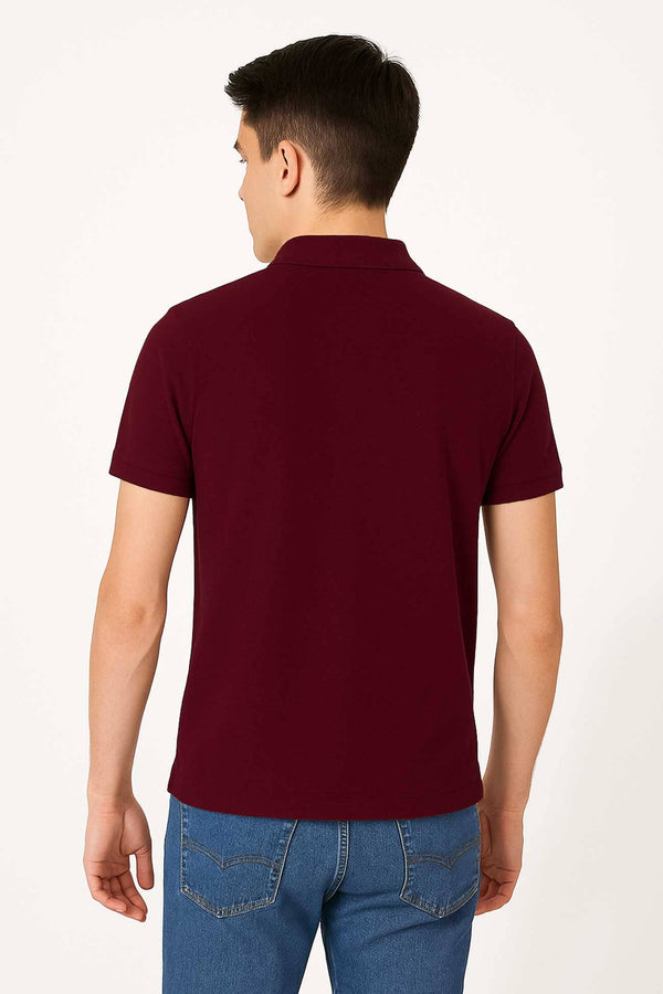 Elo Polo Republica Men's France Polo Shirt Maroon