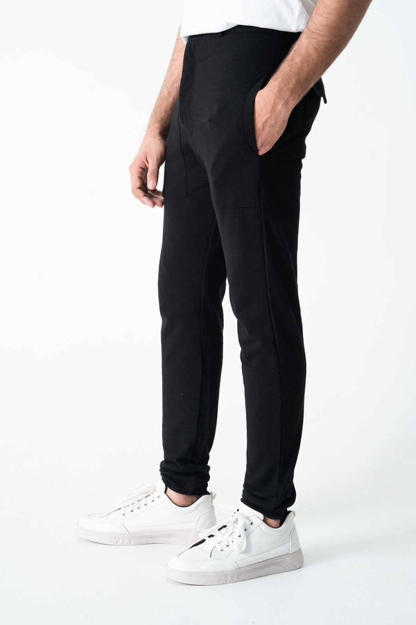 Elo Polo Republica Men's Pique Jogger Pants Black