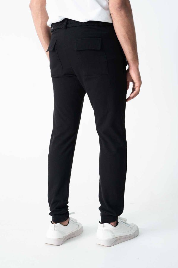 Elo Polo Republica Men's Pique Jogger Pants Black