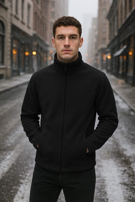 elo Polo Republica Men's Polar Fleece Jacket Black